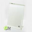 Рамка стеклянная с нанесением ФОТО, простая  13х18 см