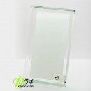 Рамка стеклянная с нанесением ФОТО, закругленные углы 23х12 см